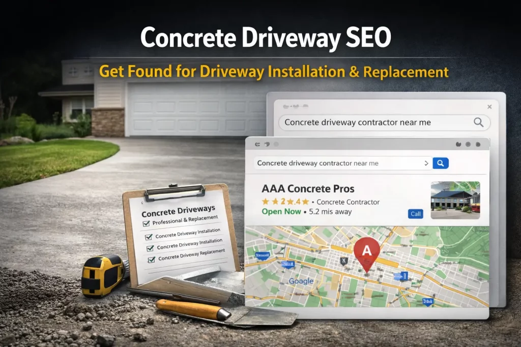 driveway concrete seo